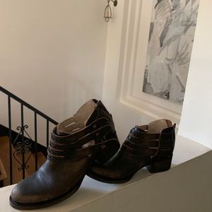 FREEBIRD slay leather ankle booties